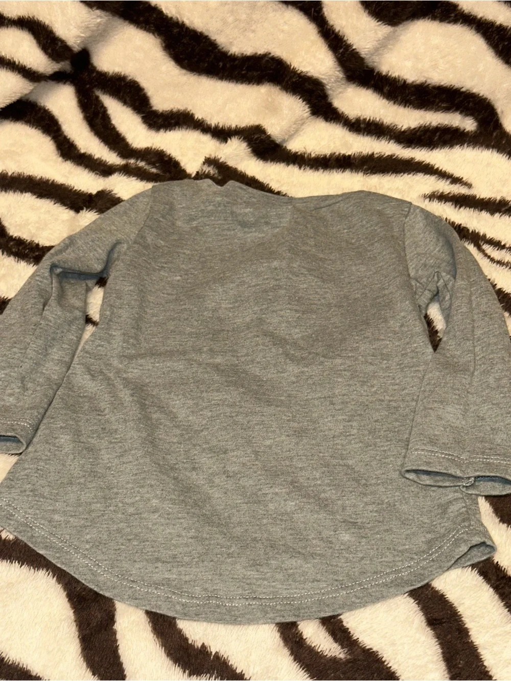 Baby Nike Gray Long-Sleeve Tee with Pink 'Just Do It' Logo